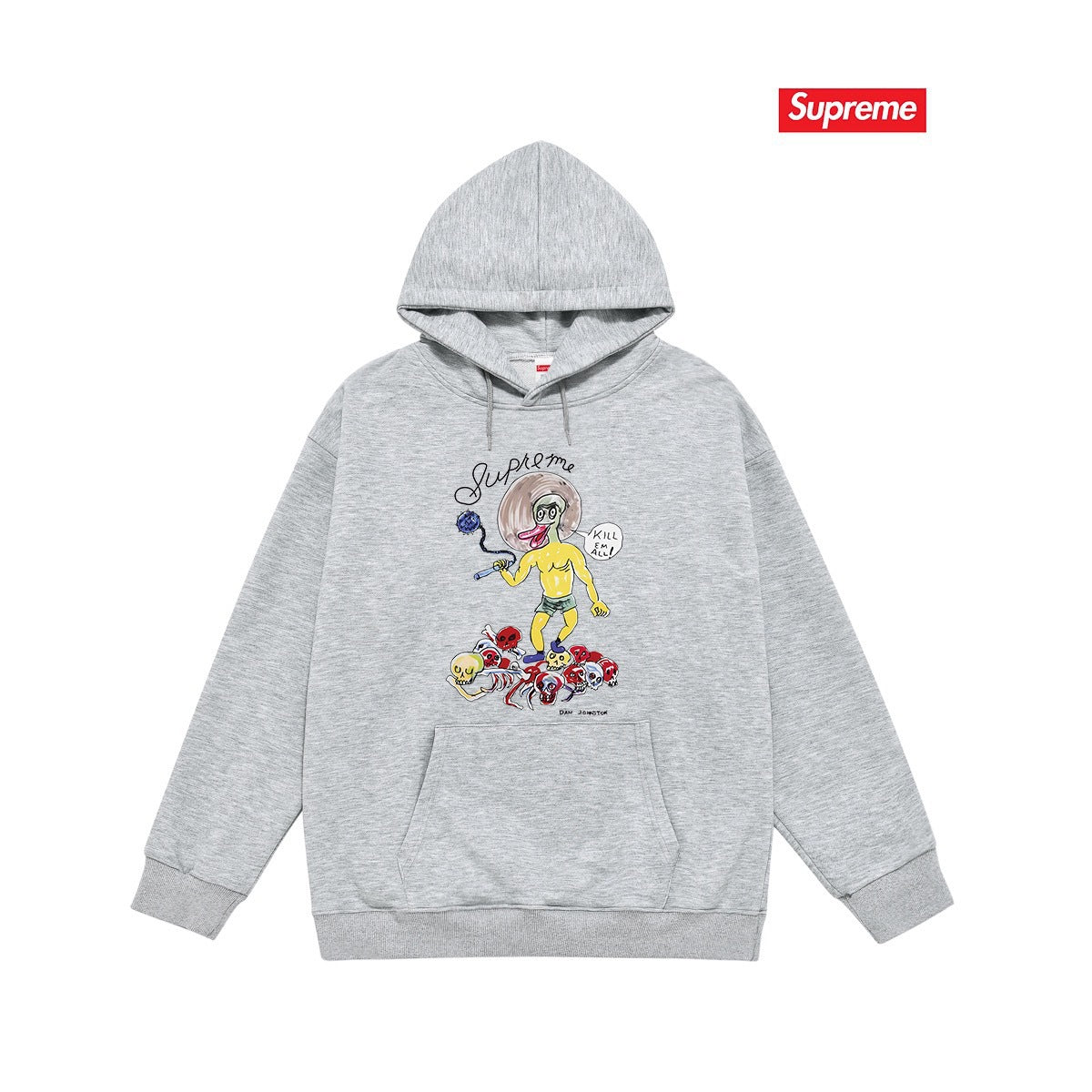 Cross border high version trendy brand Supreme letter printed hooded sweatshirt jacket, classic BOX looped hoodie for men and women (39)