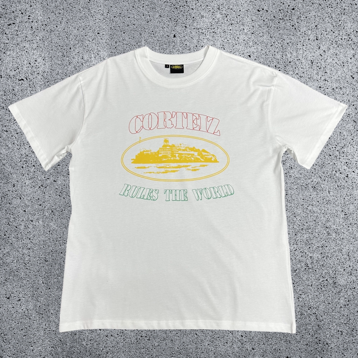 CORTEIZ Devil's Island Short sleeved Cotton Round Neck Printed American Street Loose T-shirt 2024 Spring New INS Trendy Brand (8)