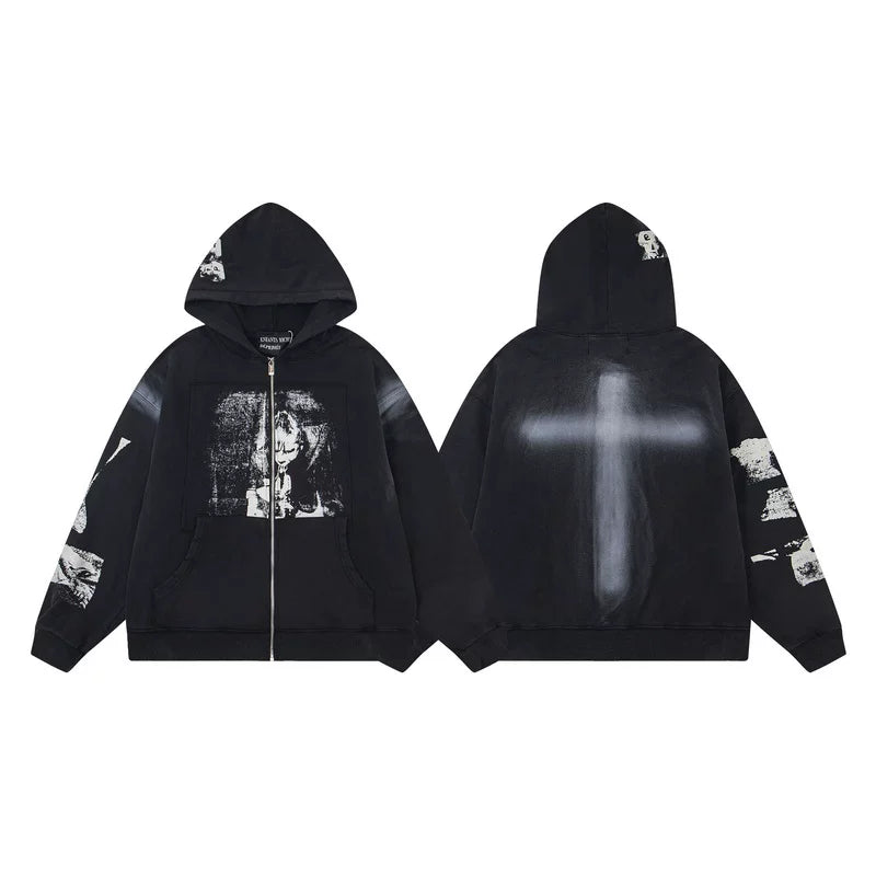 Erd hooded sweatshirt melancholic rich second-generation versatile loose hoodie trendy ins autumn/winter 2025 new European and American fashion brand (44)