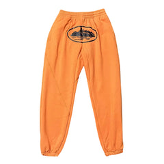 Corteiz Alcatraz Island Heavyweight Sweatpants orange