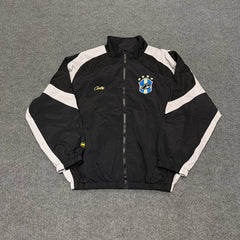 Corteiz Devil's Island Embroidered LOGO Woven Casual Sports Set Spring Thin Pants Pulling Jacket (3)