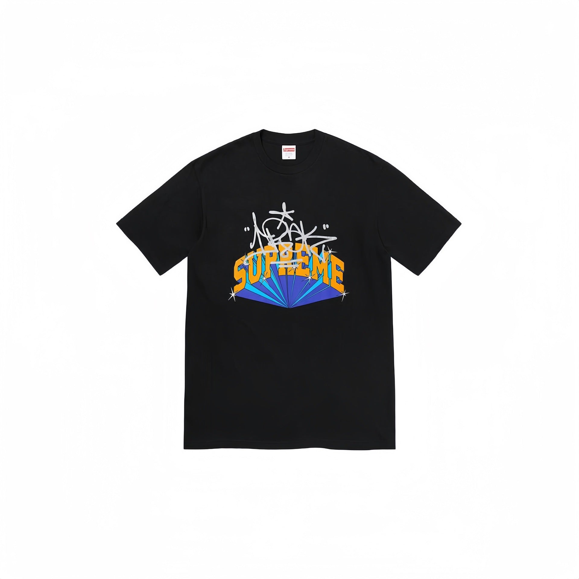 Heavy Cross border Trendy Supreme Letter Printed T-shirt BOX Round Neck Short Sleeve Men's and Women's Loose Casual T-shirt Men's and Women's (22)