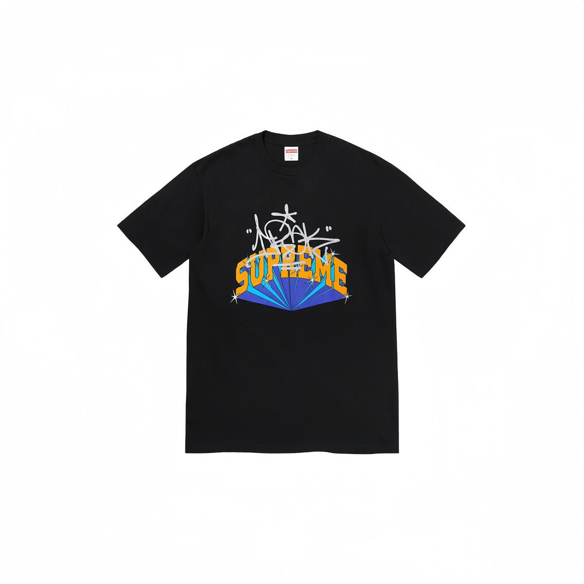 Heavy Cross border Trendy Supreme Letter Printed T-shirt BOX Round Neck Short Sleeve Men's and Women's Loose Casual T-shirt Men's and Women's (22)