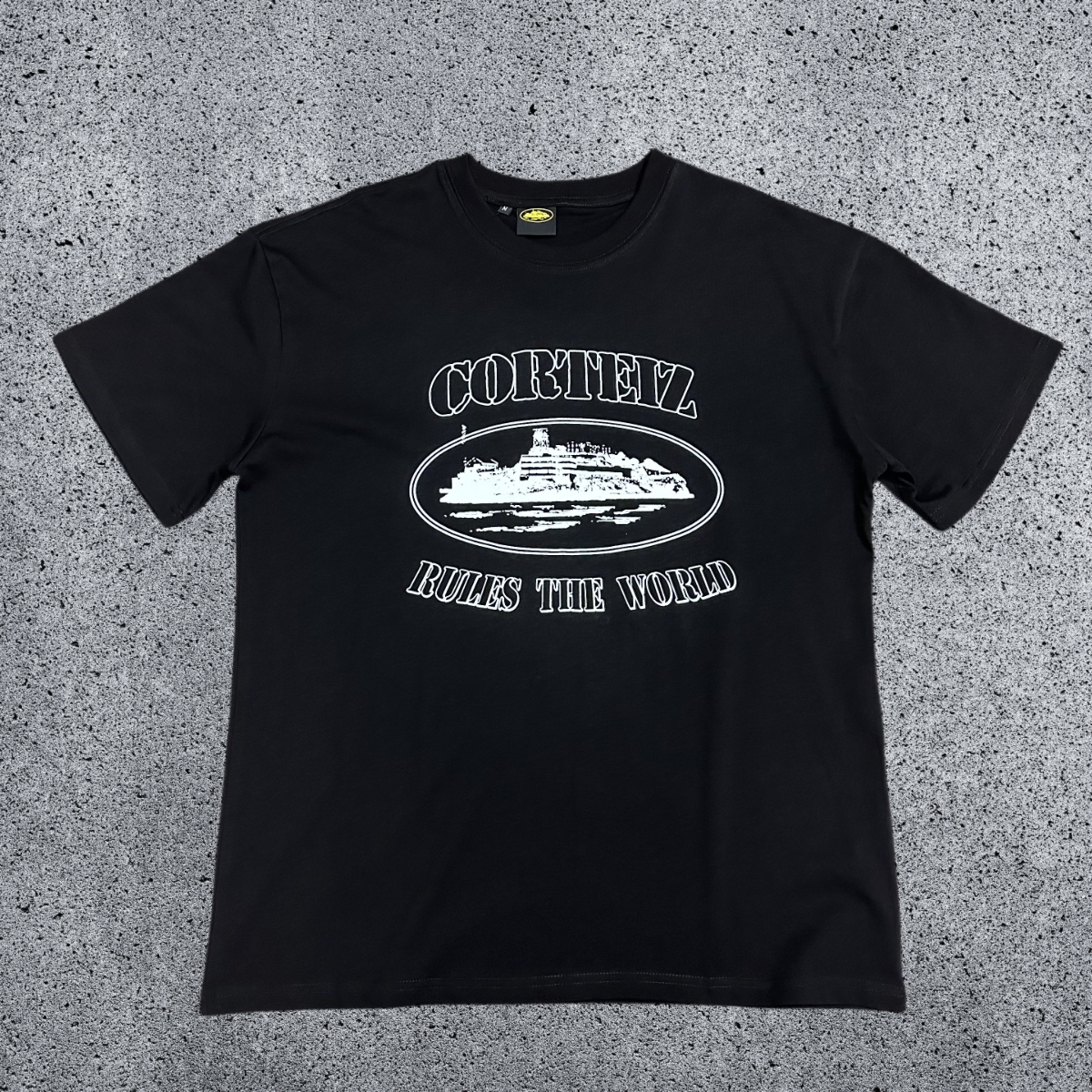 CORTEIZ Devil's Island Short sleeved Cotton Round Neck Printed American Street Loose T-shirt 2024 Spring New INS Trendy Brand (9)