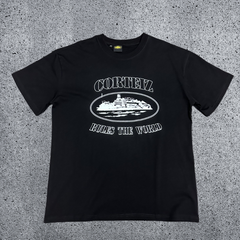 CORTEIZ Devil's Island Short sleeved Cotton Round Neck Printed American Street Loose T-shirt 2024 Spring New INS Trendy Brand (9)