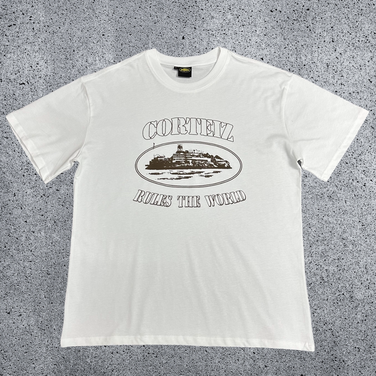 CORTEIZ Devil's Island Short sleeved Cotton Round Neck Printed American Street Loose T-shirt 2024 Spring New INS Trendy Brand (3)