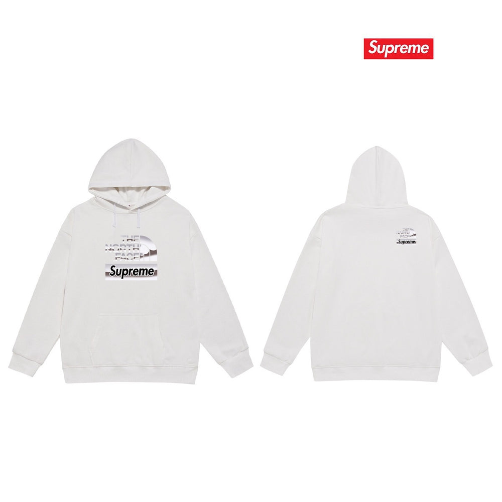 Cross border high version trendy brand Supreme letter printed hooded sweatshirt jacket, classic BOX looped hoodie for men and women (17)