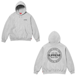 Supreme潮牌连帽卫衣男秋冬加绒宽松街头嘻哈外套纯色长袖套头衫 (16)