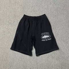High version CORTEIZ Devil Island printed casual shorts, high street American sports loose men's and women's five quarter pants ins (29)