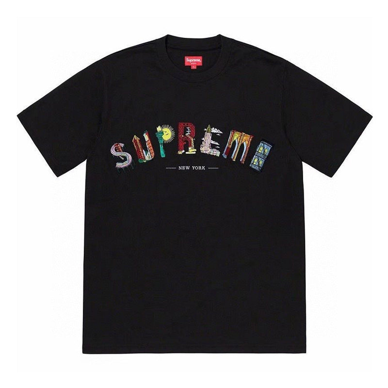 Cross border supply, foreign trade wholesale, trendy brand Supreme, short sleeved American BOX, classic 240g top, T-shirt with half sleeves, 10 (2)