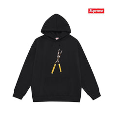 Cross border high version trendy brand Supreme letter printed hooded sweatshirt jacket, classic BOX looped hoodie for men and women (25)