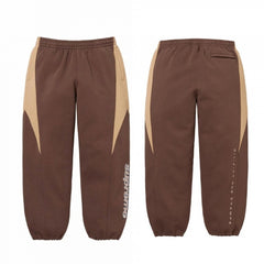 SUPREME Trendy SWEATPANTS Street Street Trendy Men's Loose Velvet Waist Pants Leg Tight Sports Pants Casual (2)