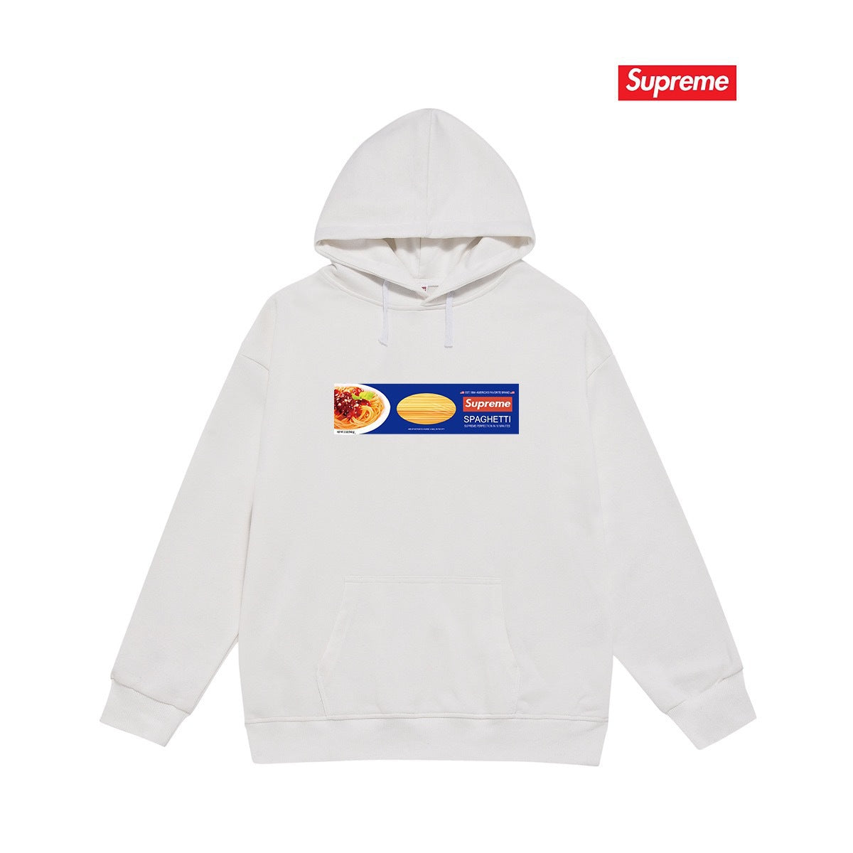 Cross border high version trendy brand Supreme letter printed hooded sweatshirt jacket, classic BOX looped hoodie for men and women (29)