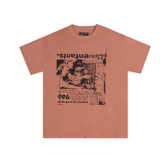 ERD melancholic rich second-generation washed old vtg short sleeved American trendy brand cleanfit heavyweight high street T-shirt for men (70)