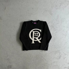 Corteiz American Street Hip Hop Embroidered Alphabet Stand up Collar Pulley Cardigan Knitted Sweater Men's Trendy Brand Jacket (9)