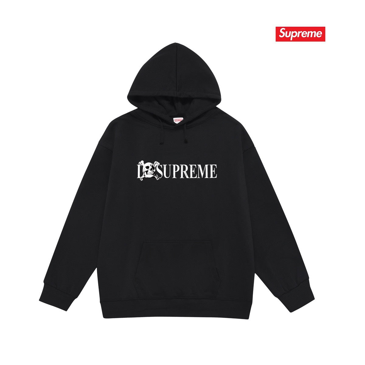 Cross border high version trendy brand Supreme letter printed hooded sweatshirt jacket, classic BOX looped hoodie for men and women (34)