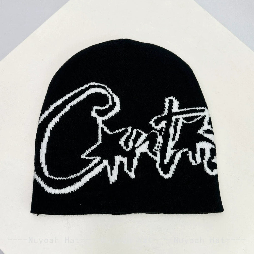 American Hip Hop Street Corteiz Cruise Knitted Hat for Men and Women Warm Rap Personalized Street Dance Ins Hoodie (7)