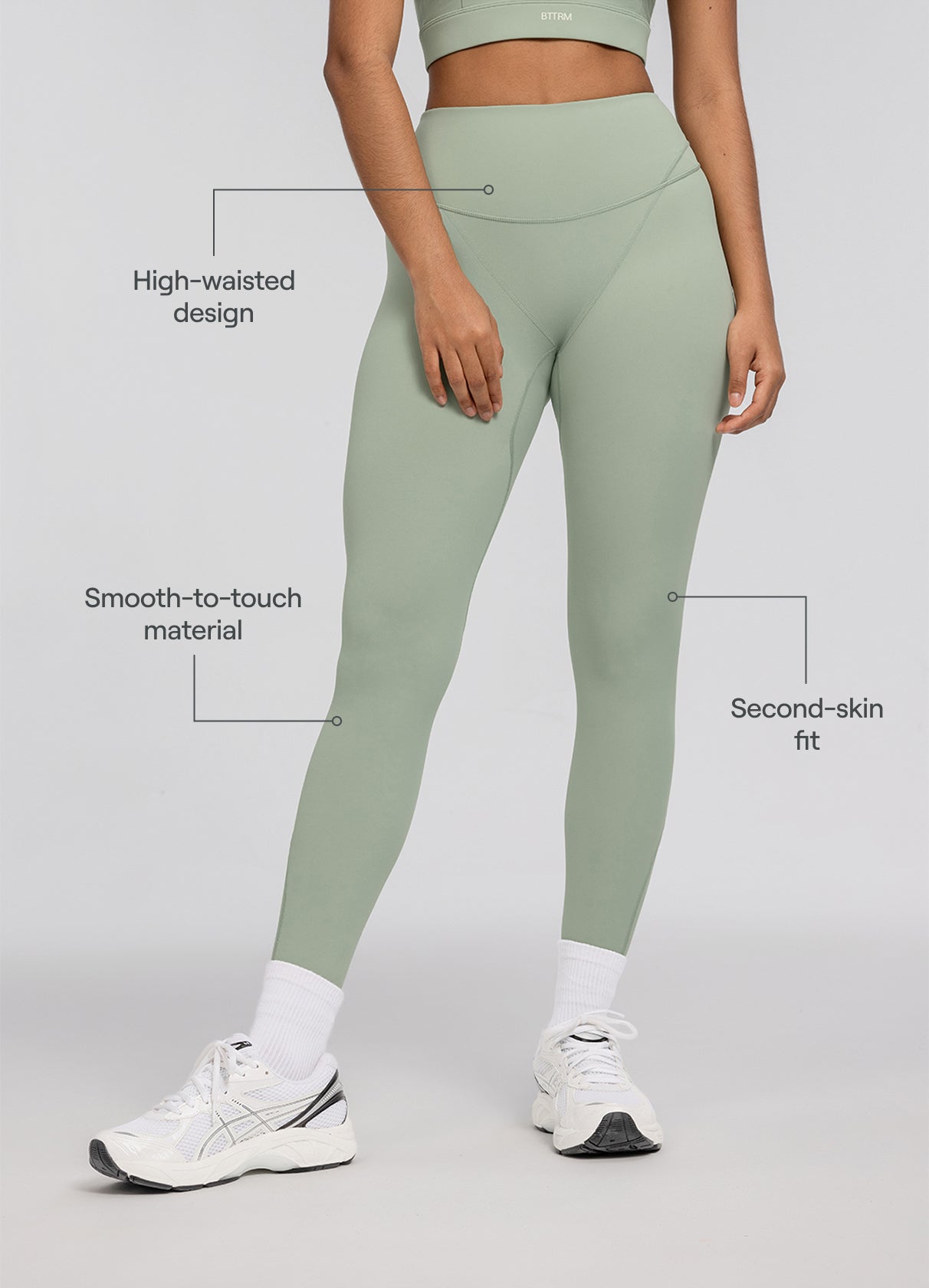 High-Waisted Stretch Performance Leggings