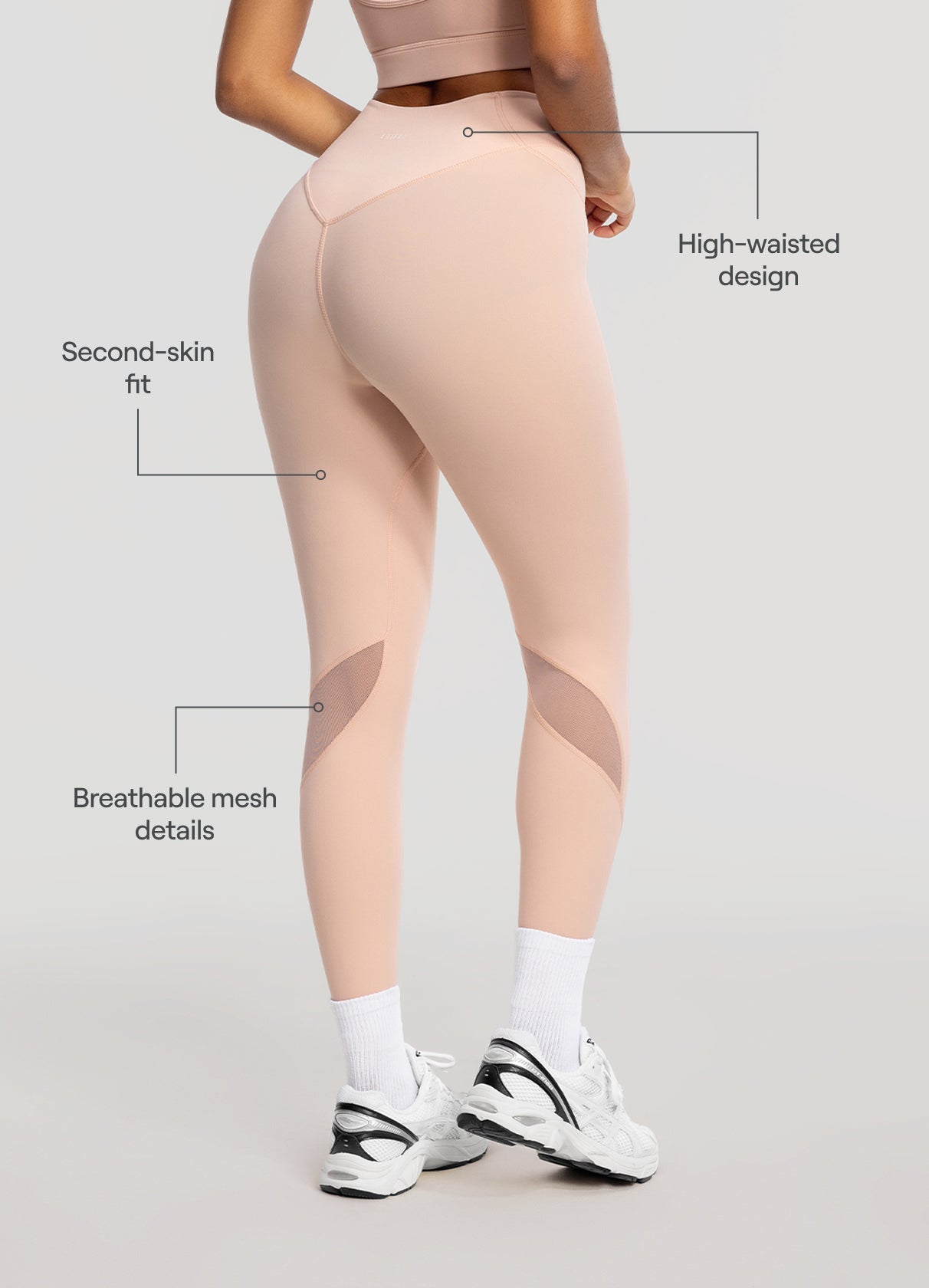 High-Waisted Stretch Performance Leggings