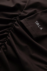 UltraLite Ruched Long Sleeve Top - Americano
